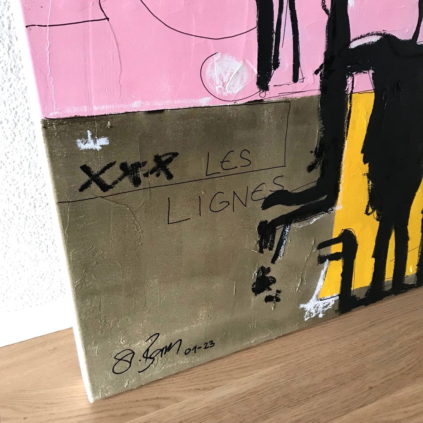 Poster & Bilder: Expressionismus Kunst Modern Acryl Urban Bild Les Lignes – Neu (gemäss Beschreibung) aus St. Niklausen LU von Stefan_Bammert_Art 3