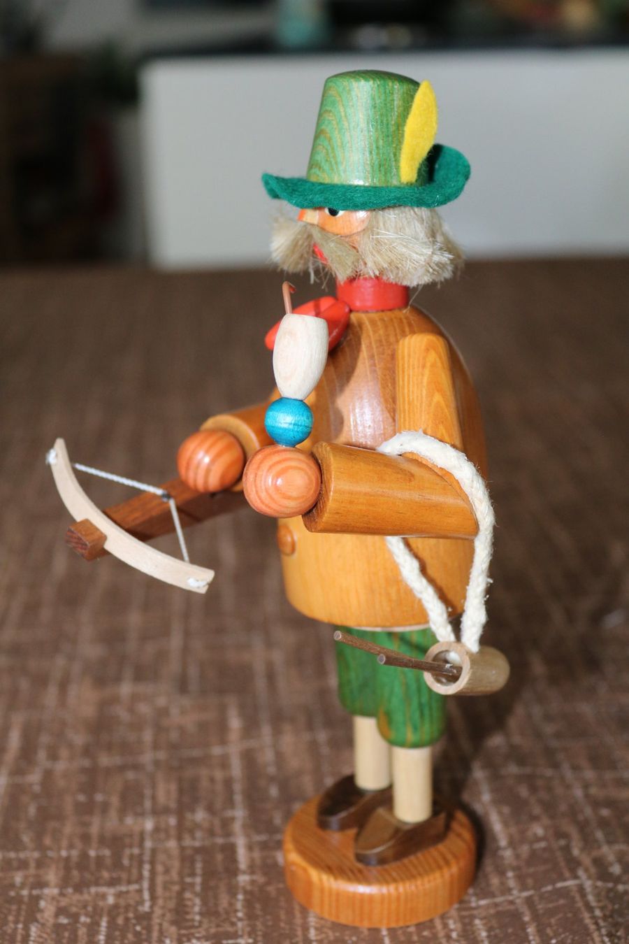 Statuette: Räuchermännchen "Wilhelm Tell" Original Erzgebirge – Nuovo e nell'imballaggio originale da Frick venduto da Beni58 1