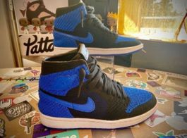 Nike air Jordan 1  flyknit-royal-bleu