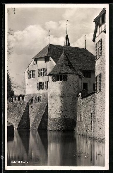Ansichtskarten: AK Hallwil, Schloss, Wasserseite, 1933 – Gebraucht aus Berlin von bartko-reher