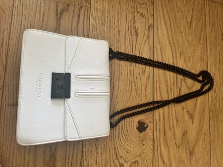 Seidenfelt Handtasche, weiss, neuwertig, top Zustand!