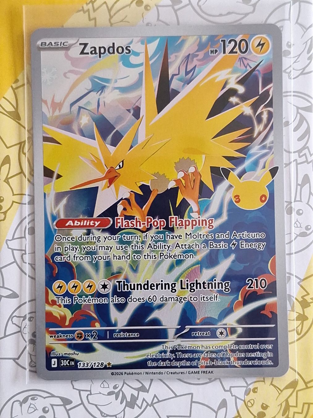 Pokémon Sammelbilder & Trading cards: Zapdos - 30th Celebration – Gebraucht aus Altstätten SG von GGsGameshop