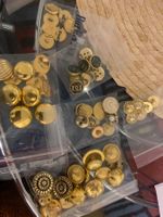 Gold Bouttons Knopf  6 paket