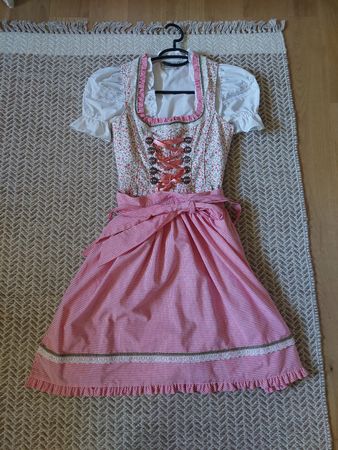 Dirndl Kleid pink kariert Grösse 32 gebraucht