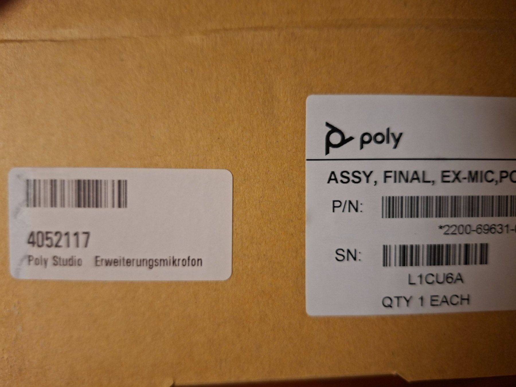 Polycom Microfoni: Poly Studio Erweiterungsmikrofon Konferenzmikrofon – Nuovo e nell'imballaggio originale da Dübendorf venduto da Rinri 3