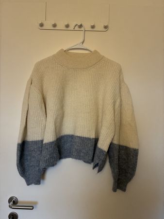 Jungle Folk Pullover weiss blau Grösse S gebraucht