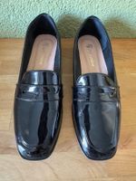 Black Patent Loafers - Size 37 - Autumn Essential!