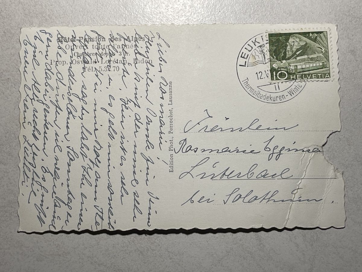 Cartoline postali: Inden, Wallis, – Usato da Strengelbach venduto da Aschatan5 1