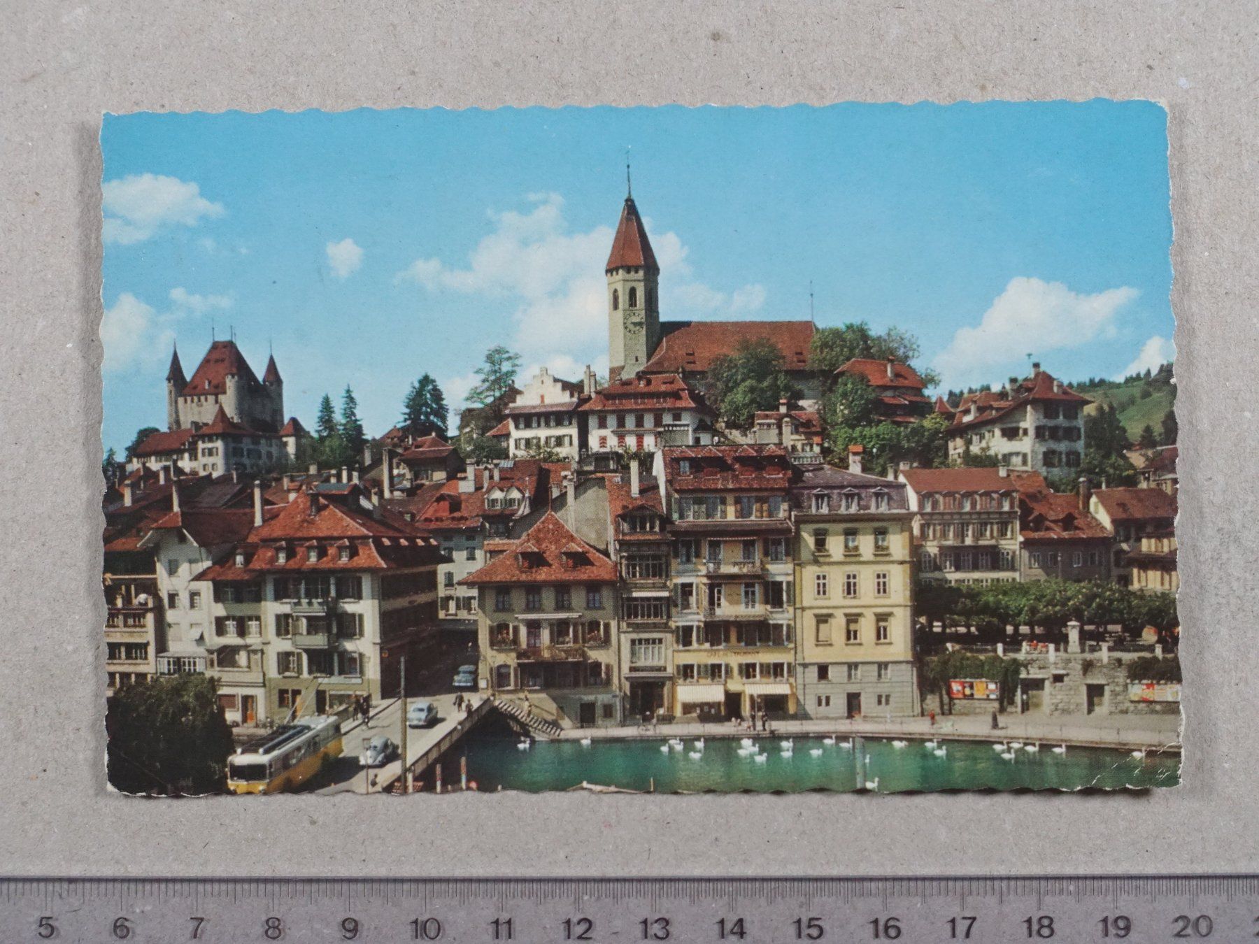 Cartoline postali: Thun, 1961 – Usato da Lenzburg venduto da fh1