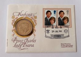 Grossbritannien, Prinz Charles & Lady Diana Münzbrief 1981