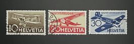 1944 Flugpostmarken 25 Jahre Luftpost Satz ʘ F37, F38, F39