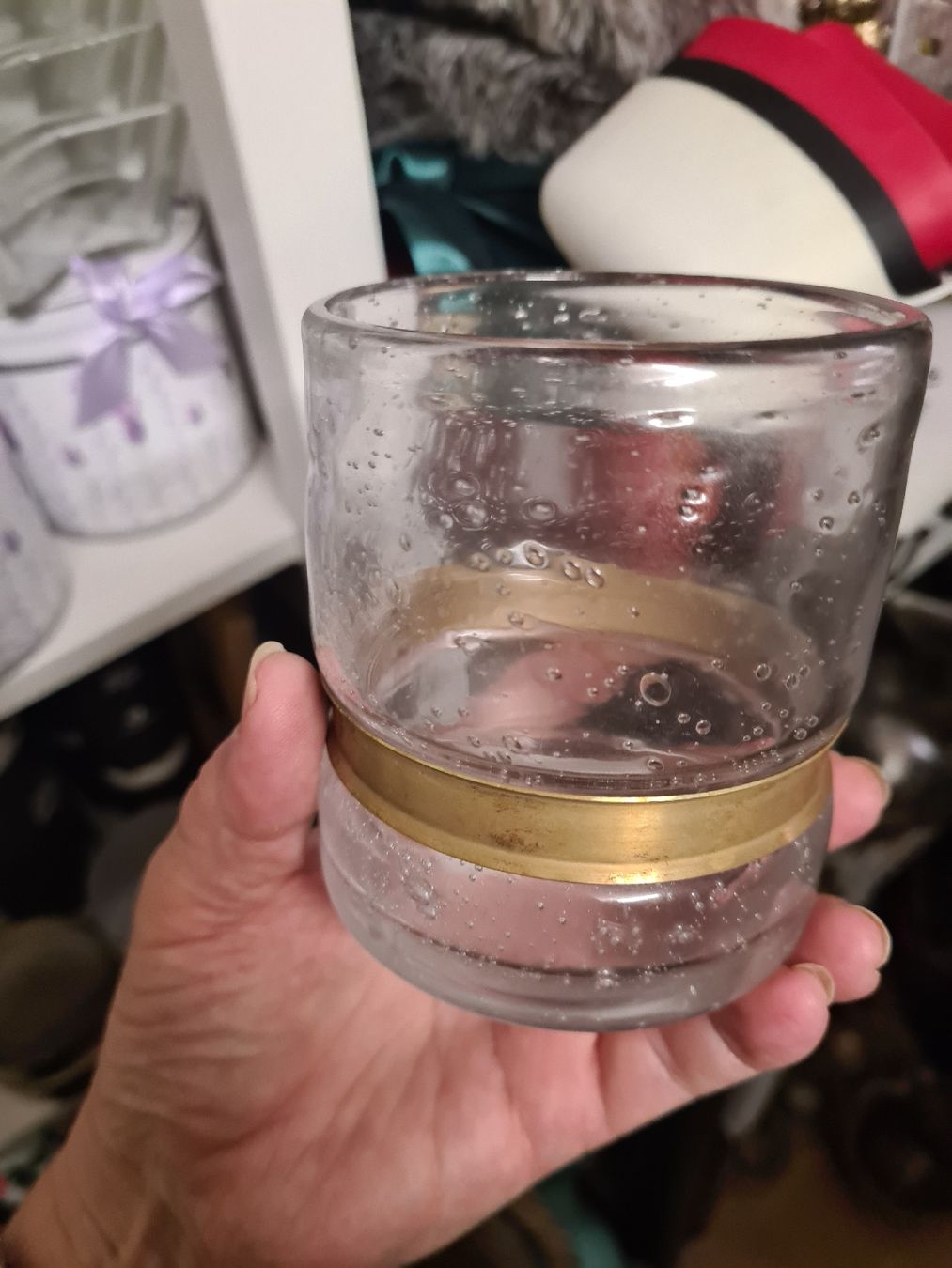 Gläser: Glas mit Messingring Whiskey Glas ungebraucht  – Neu und originalverpackt aus Dussnang von Mak13 1