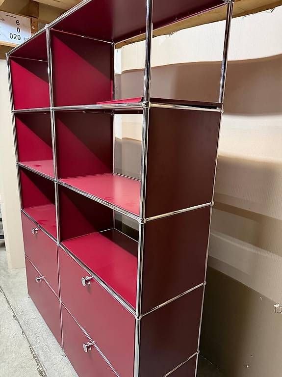Regale: Metallregal in Bordeauxrot – Neu und originalverpackt aus Mönchaltorf von ony_b9pr 2