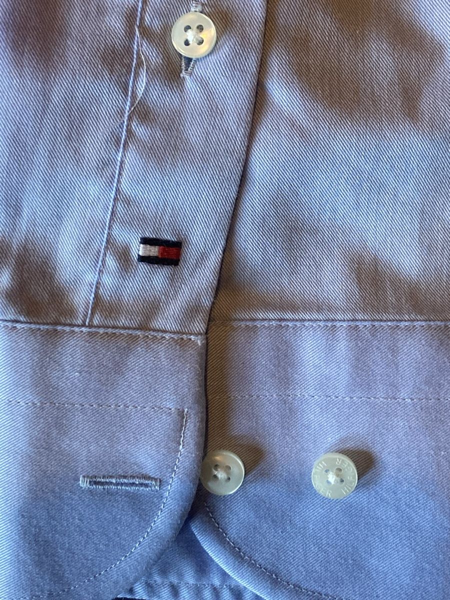 Tommy Hilfiger Camicie: Herren Hemd Tommy Hilfiger Regular Fit Grösse 40 hellblau – Usato da Mülenen venduto da Rapunzel99 3