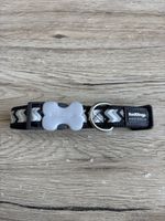 Hundehalsband, schwarz-grau, verstellbar