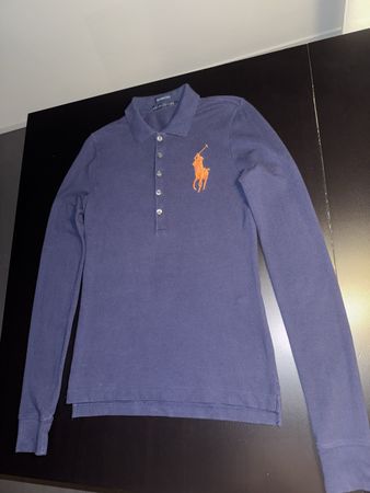 Ralph Lauren Poloshirt Damen Grösse S dunkelblau gestickt