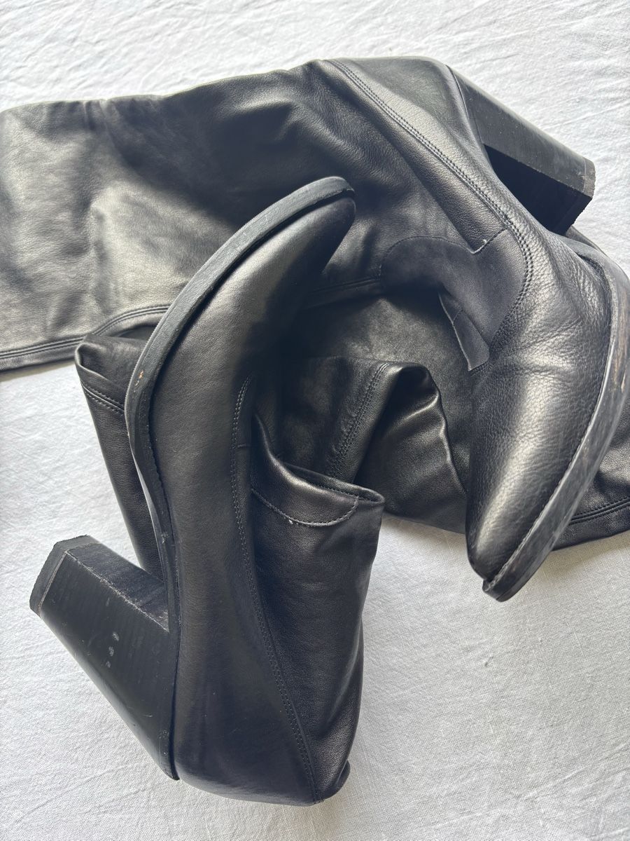 Jil Sander Scarpe da donna: Jil Sander Leder High Knee Stiefel – Usato da Zürich venduto da rit_y22r 3