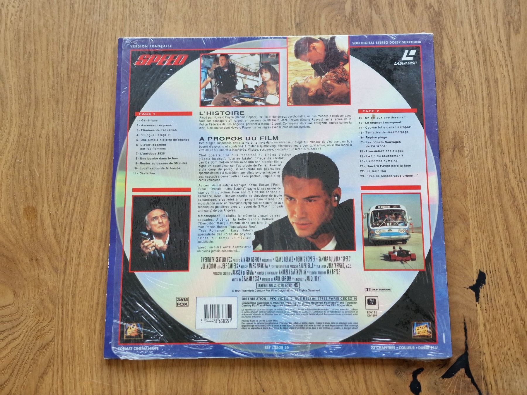 Tous les DVDs: Speed - LaserDisc - PAL VF – D'occasion à Courgenay par Periote00 1