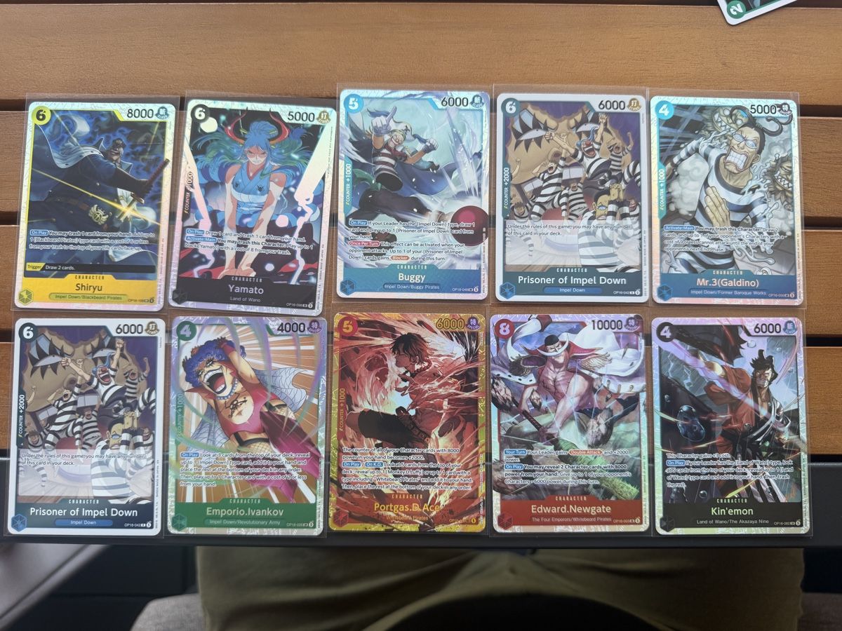 Bandai Sammelbilder & Trading cards: OP-16 - One Piece Sammelkarten Set 10 Stk – Neu (gemäss Beschreibung) aus Gossau SG von Makijali