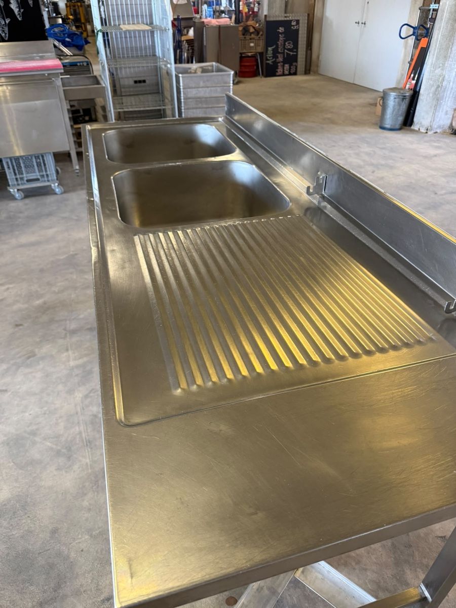 Lavabi & lavandini: 2 Meter Gastro Spühltisch v.Koch Dulliken – Usato da Dittingen venduto da Cervolino77 8