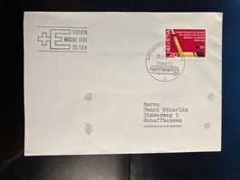 Schweiz 1961 Automobilpost Europa Woche