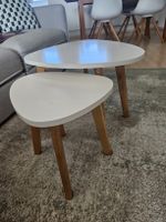Couchtische weiss Holz 2er Set