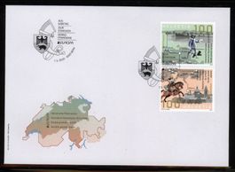 2020, FDC, Europa, Historische Postrouten (Nr. Z300–Z301)