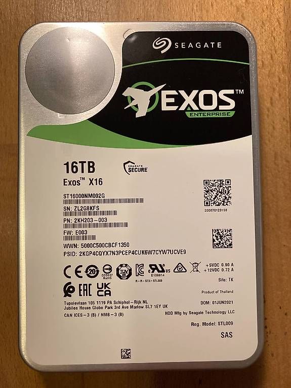 Seagate Dischi rigidi: Seagate Exos X16 SAS – Nuovo (secondo la descrizione) da Lausanne 26 venduto da Callisto88 1