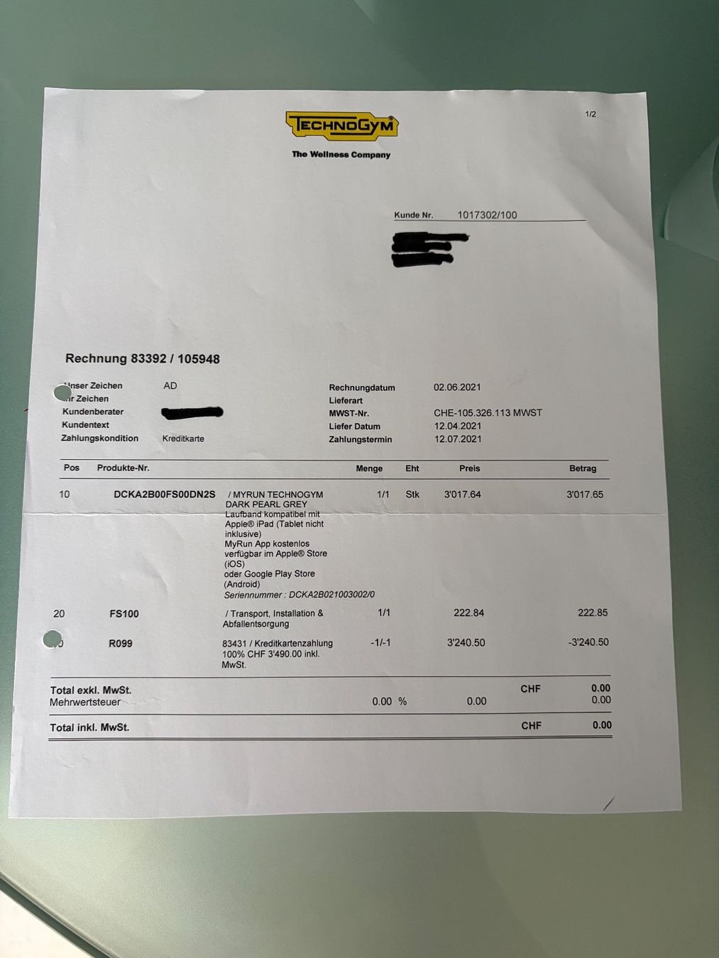 Technogym Hometrainer: TechnoGym MyRun Laufband – Usato da Heiden venduto da mgr_2mwh 4