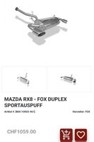 Mazda RX8 Fox Sportauspuff Abgasanlage