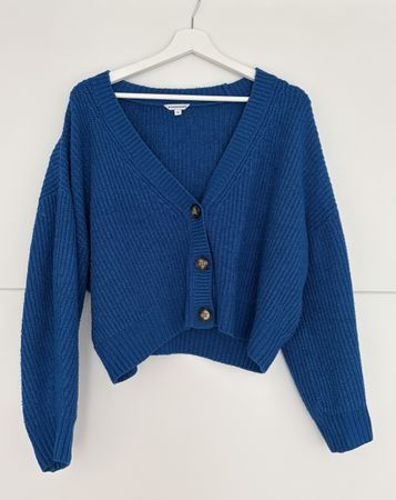 Strickjacke (Cardigan) Clockhouse blau Grösse M gebraucht