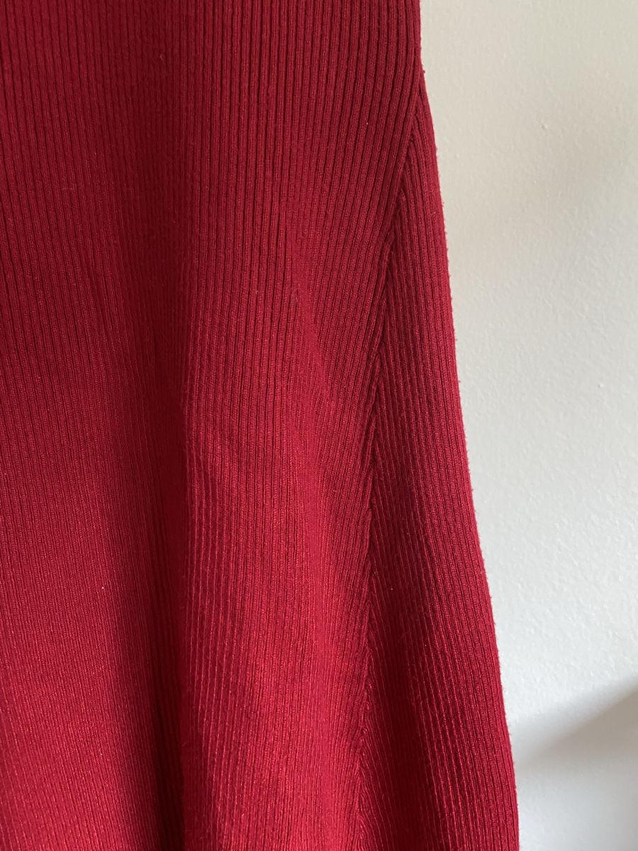 Mango Vestiti: Weinrotes Strickkleid von Mango XS/S – Usato da Zürich venduto da cas_x6pw 3