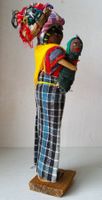 BOLIVIEN 1982: HANDGEMACHTE PUPPE / Figur Mutter mit Kind
