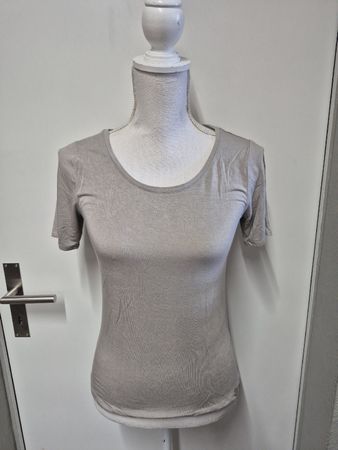 NILE Viskose Shirt Gr.XS, helles taupe