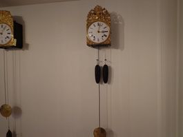 Comtoise Morez Burgunder Uhr wohnfertig