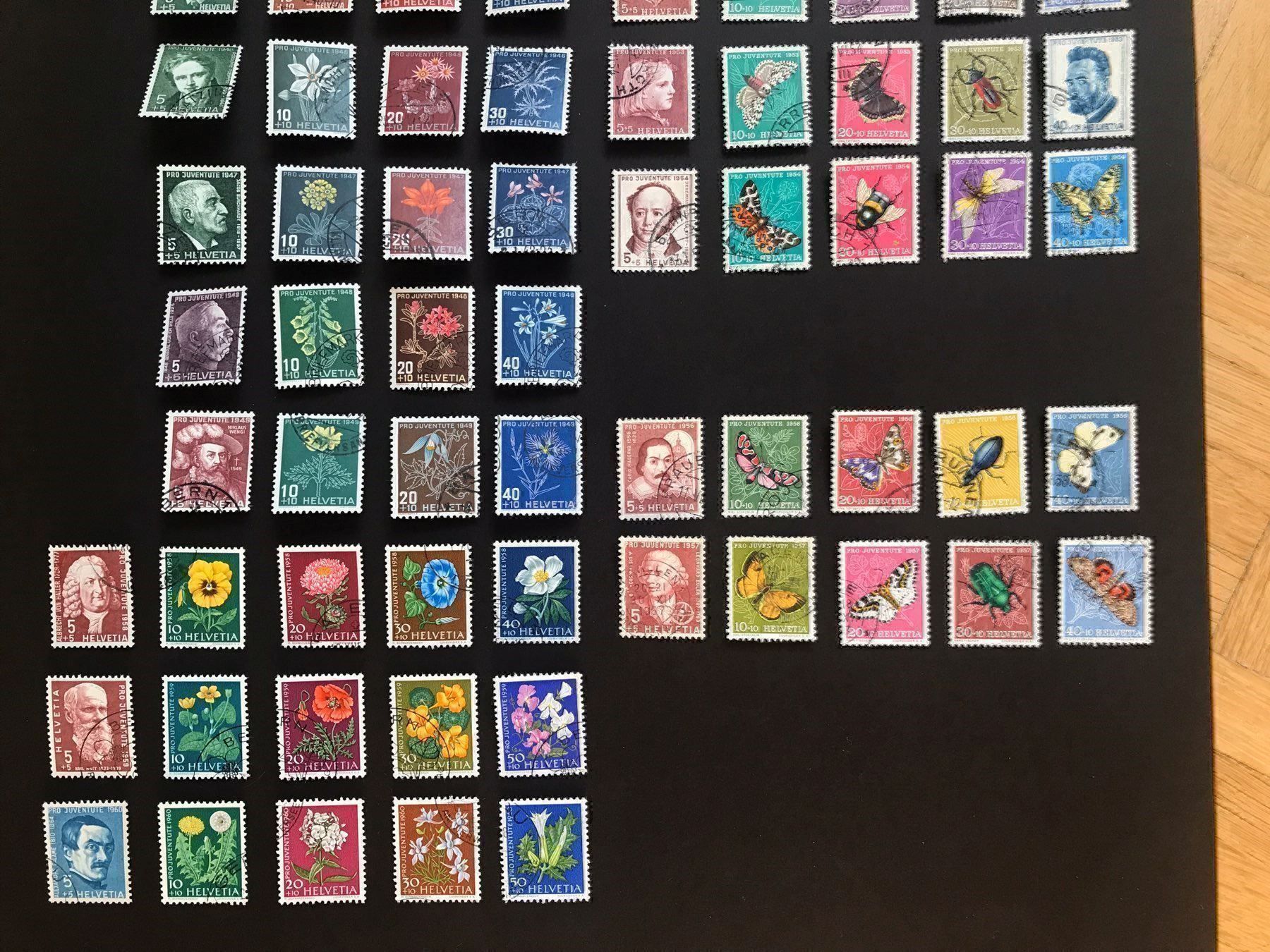 Tous les timbres: Pro Juventute Blumen und Schmetterlinge – D'occasion à stäfa par brandy66 2