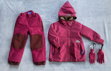 Finkid Mädchen Winter-Set (Jacke, Hose & Handschuhe