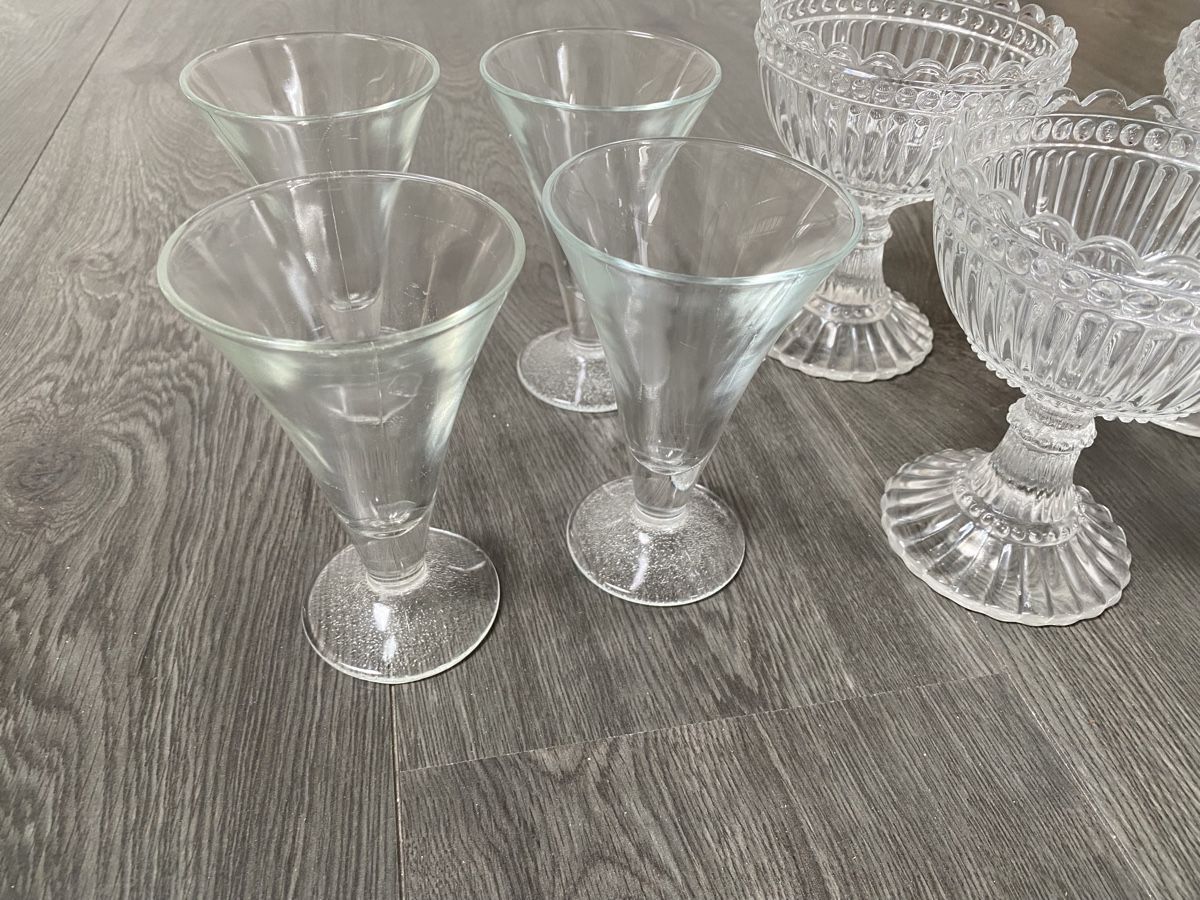 Bicchieri: 3+4 Dessertschalen Coupegläser – Usato da Hägglingen venduto da kar_v9qf 1