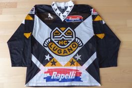 HC LUGANO #27 LEBEAU TRIKOT 1995/96 HCL MAGLIA MAILLOT LARGE