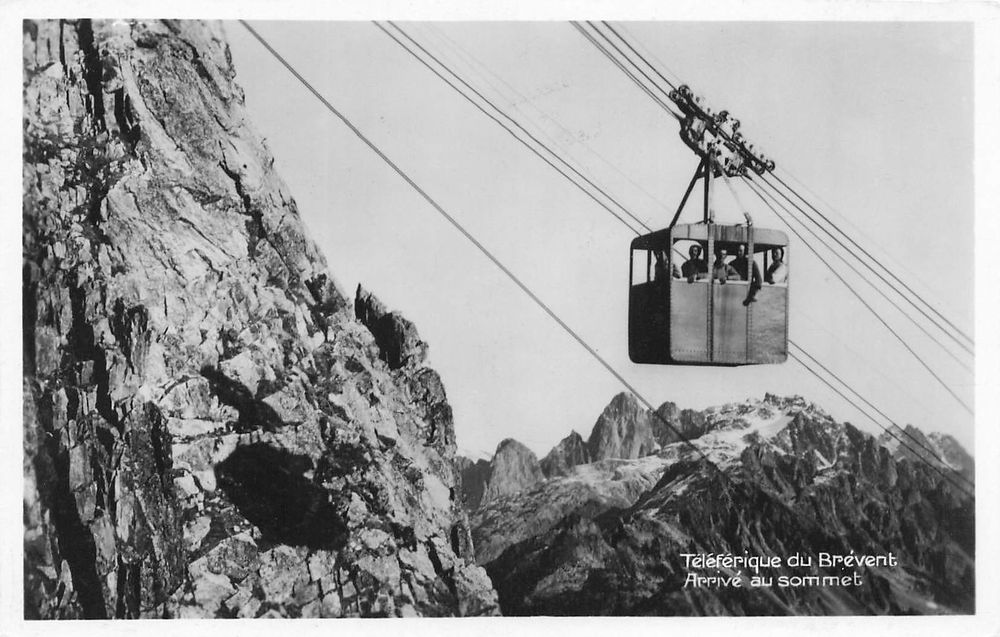 Le Brevent Cable Car, Telecabine Lift from the Chamonix Valley to Le Brevent, France