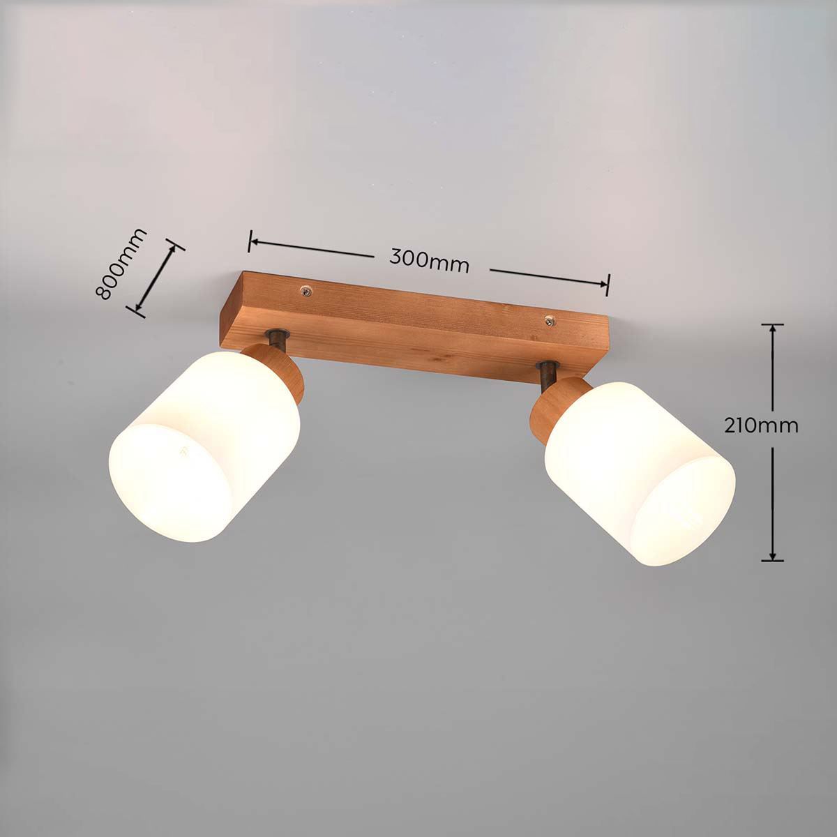 Lampadari & plafoniere: Deckenleuchte, 2er Strahler, 30 x 10 cm – Nuovo (secondo la descrizione) da Kreuzlingen venduto da Smart-Light 4