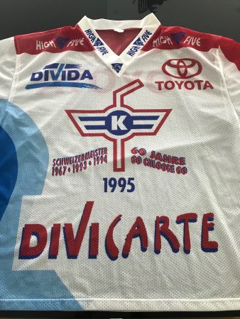 EHC Kloten 60 Jahre Trikot 1995 Schweizermeister Vintage