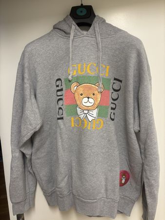 Gucci X Kai Kapuzenpullover, Grösse L, grau, neuwertig
