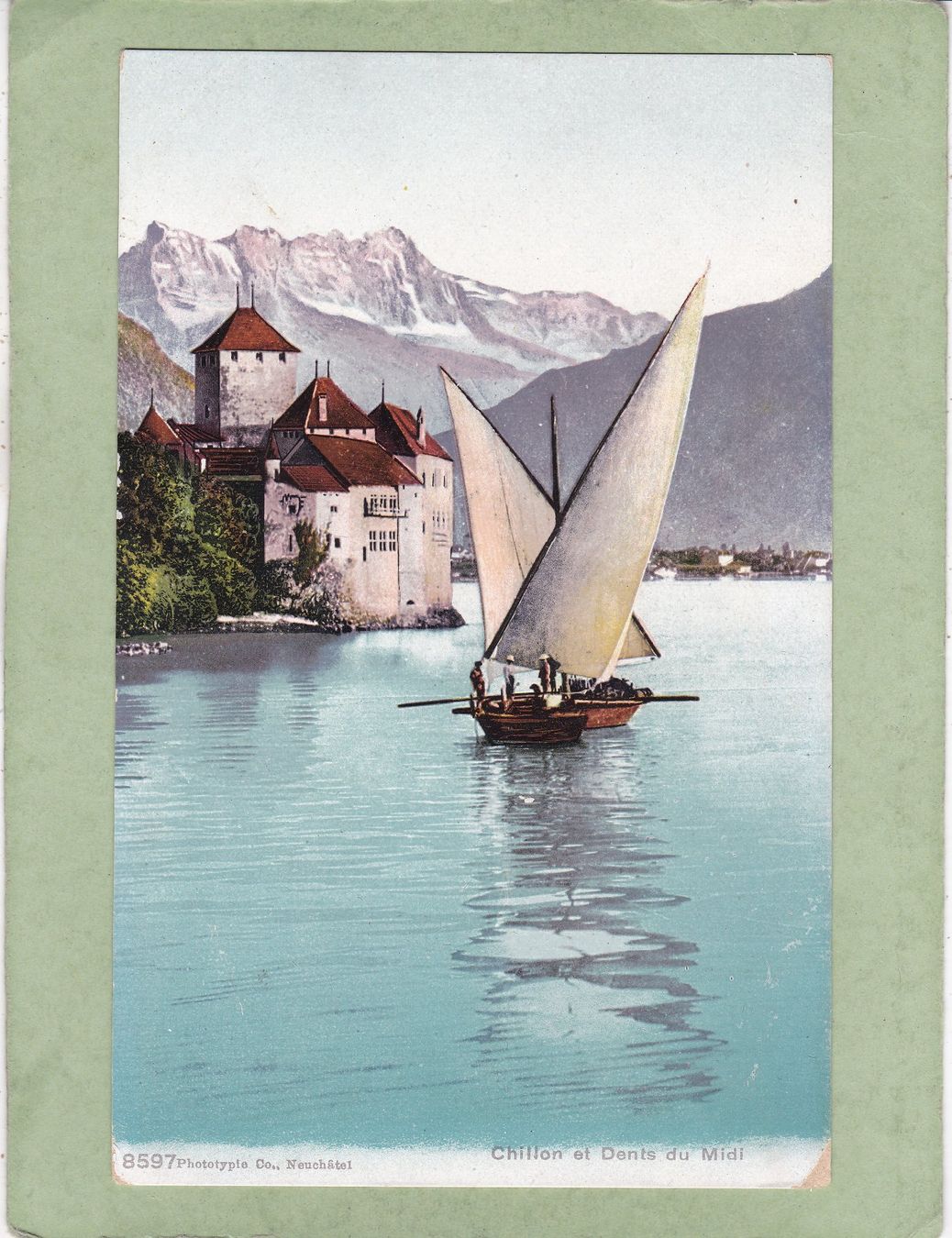 Ansichtskarten: Chillon et Dents du Midi – Gebraucht aus Herisau von Lisegrat2008