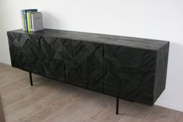 Ethnicraft Graphic Sideboard Teak massiv schwarz