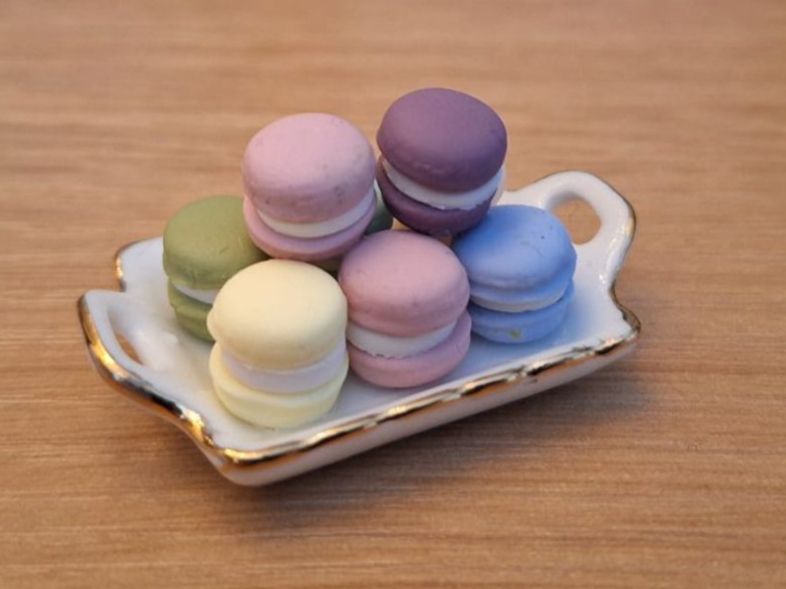 Case e mobili per bambole: Handmade Macarons Teller – Nuovo (secondo la descrizione) da Zürich venduto da HandmadeTinyFood 6