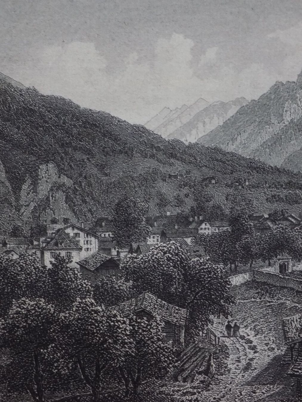 Incisioni: Dorf Fideris Prättigau – Usato da Risch venduto da Rischli15 5