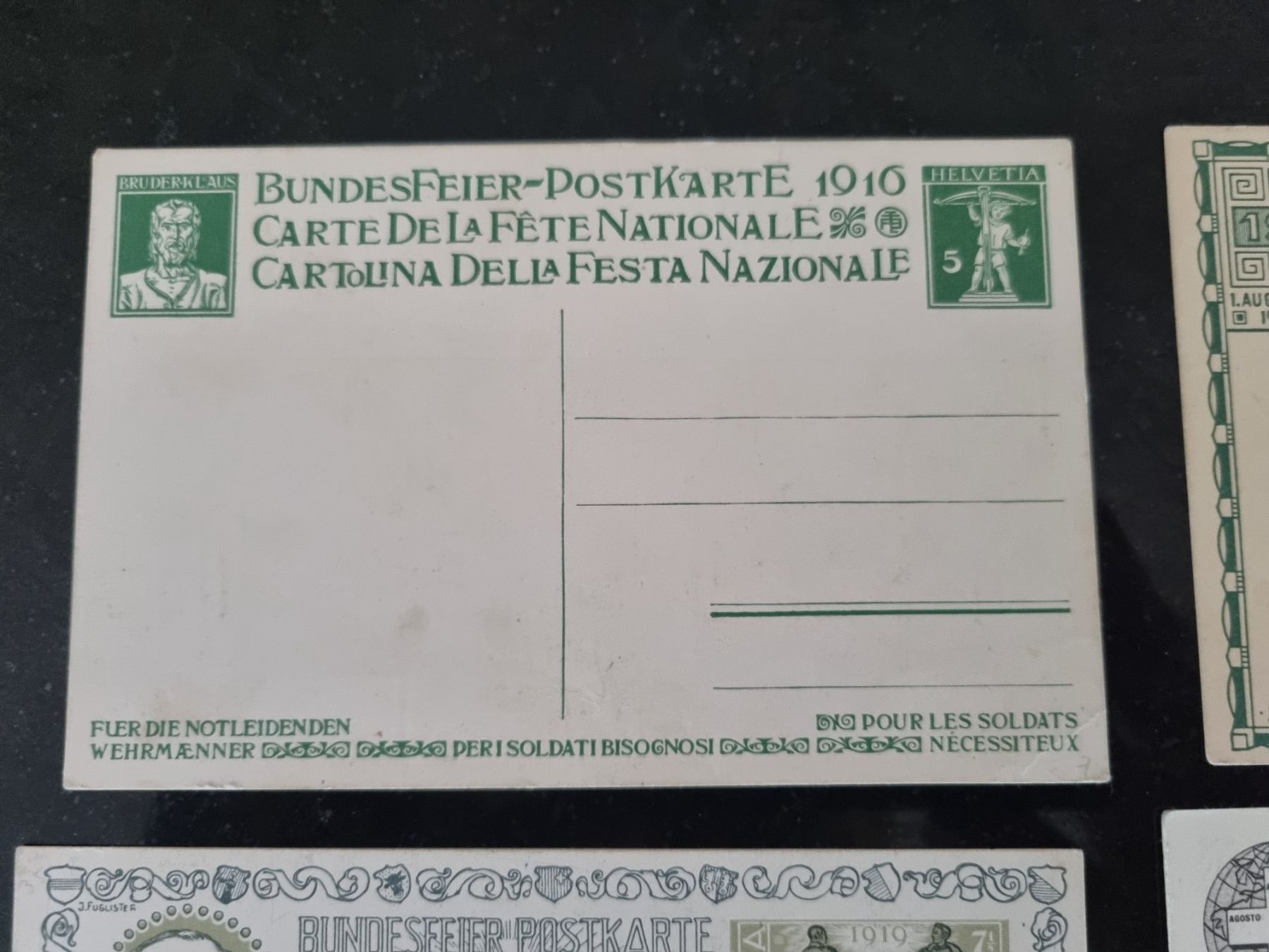 Tutti i francobolli: Lot mit 6 ungebrauchten Bundesfeierkarten – Nuovo (secondo la descrizione) da Gümligen venduto da Geniusbuy 1