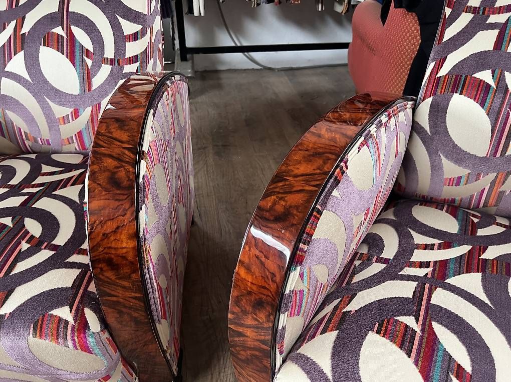 Sessel: Fauteuils club art deco noyer – Gebraucht aus Mollens VD von espritartdeco 3
