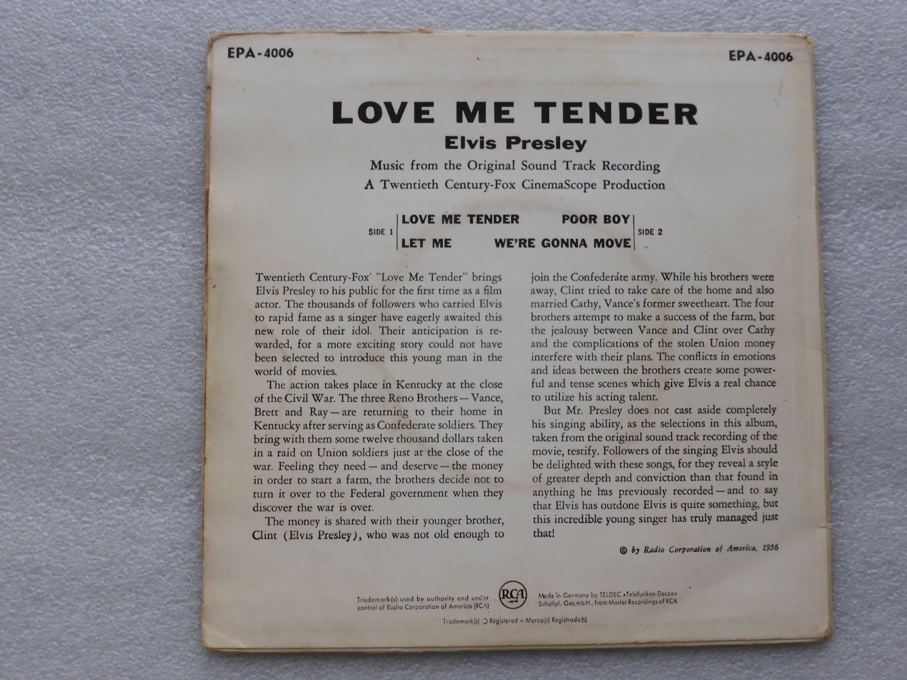 Dischi in vinile: Vinyl Single   EP   ELVIS PRESLEY – Usato da Küssnacht am Rigi venduto da Mondkinder 3